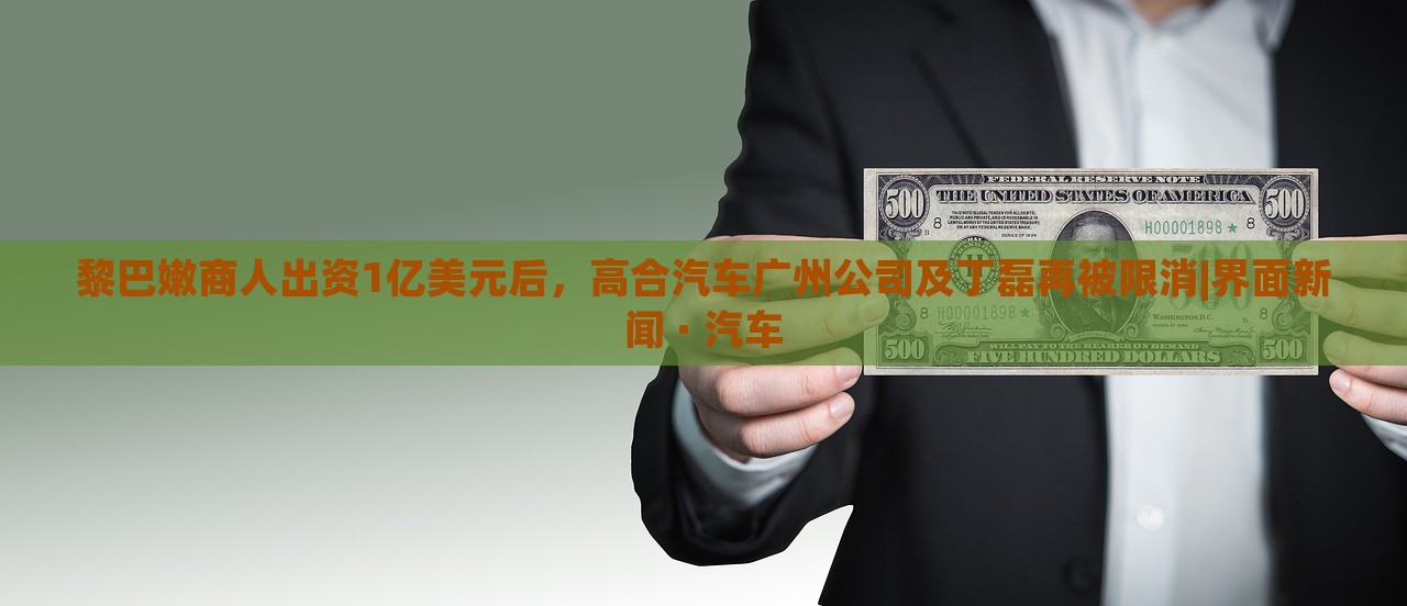 黎巴嫩商人出資1億美元后，高合汽車廣州公司及丁磊再被限消|界面新聞 · 汽車